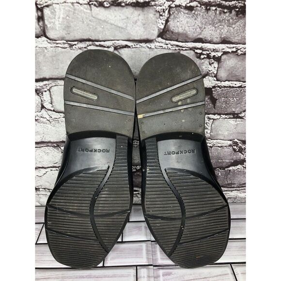 Rockport Adiprene Black Leather Oxfords Lace Up Casual Shoes Men’s Sz 11 US/45EU - Picture 8 of 16